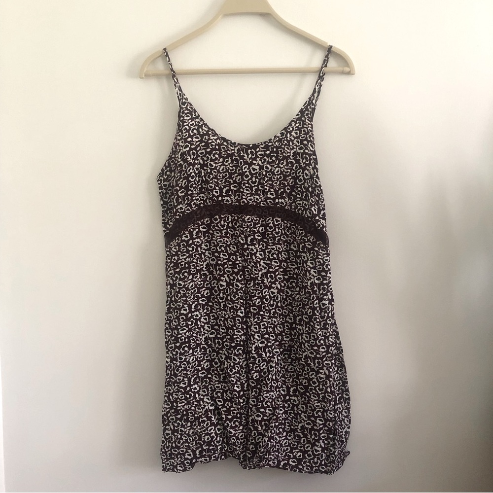Aritzia Sunday Best Like New Maroon Floral Dress